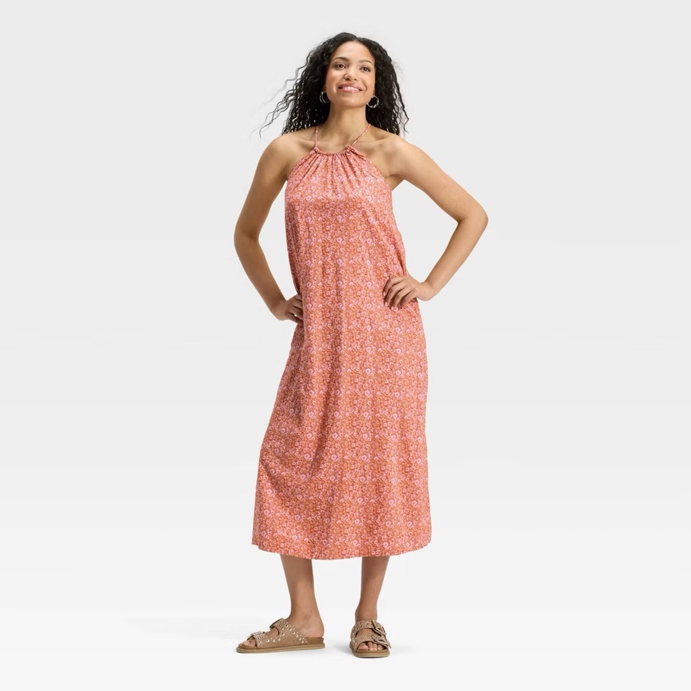 🎉NWT🎉 Universal Thread Rust Floral Maxi Dress
